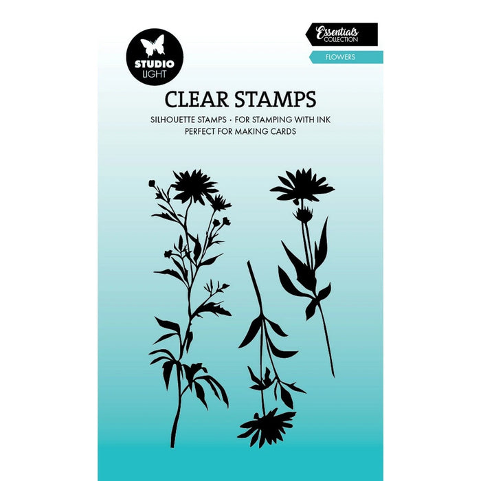 STUDIO LIGHT CLEAR STAMPS  FLOWERS SL-ES-STAMP743