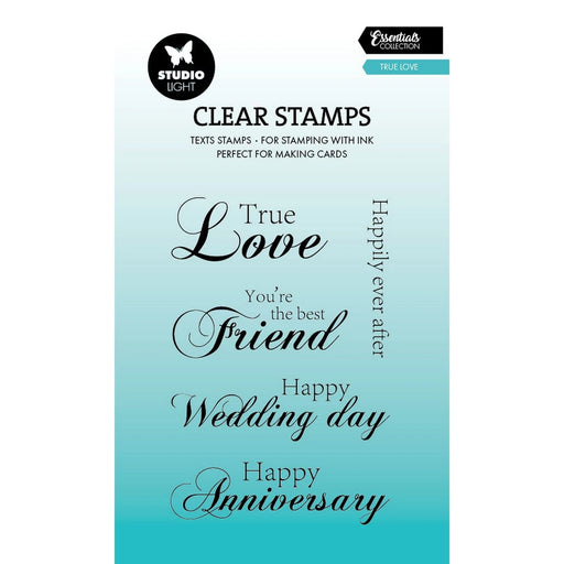 STUDIO LIGHT CLEAR STAMPS TRUE LOVE- SL-ES-STAMP745