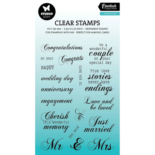 STUDIO LIGHT CLEAR STAMPS WEDDING DAY SL-ES-STAMP790
