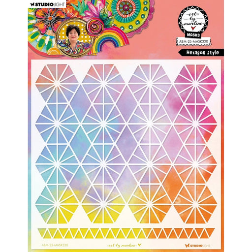 STUDIO LIGHT ART BY MARLENEMASK STENCIL HEXAGON STYLE - ABM-25-MASK330
