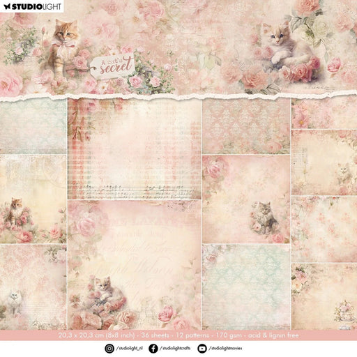 STUDIO LIGHT • A CAT'S SECRET DESIGNER PAPER PAD BACKGROUND PAPER - SL-ACS-DPP315