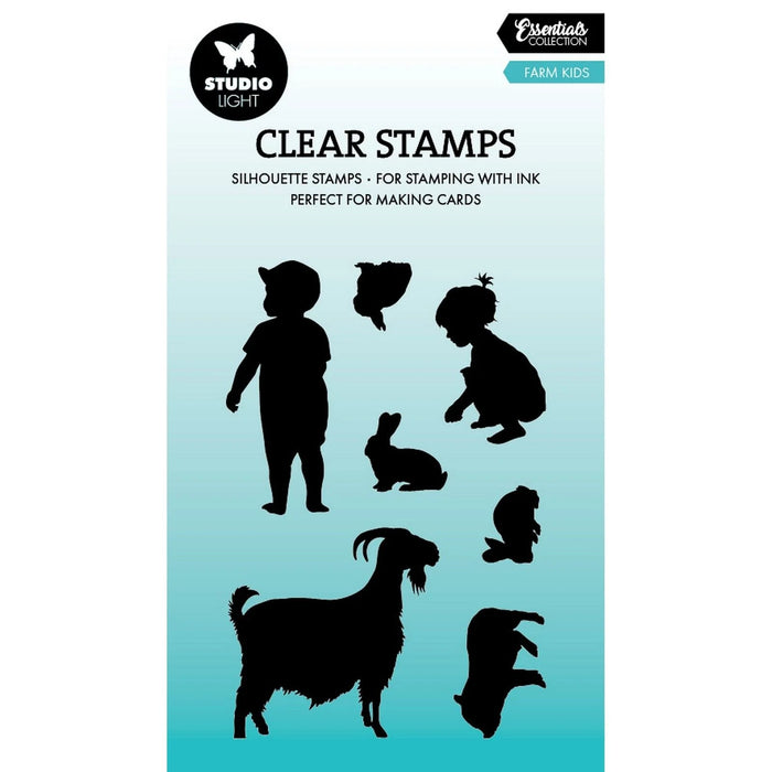 STUDIO LIGHT CLEAR STAMPS FARM KIDS- SL-ES-STAMP830