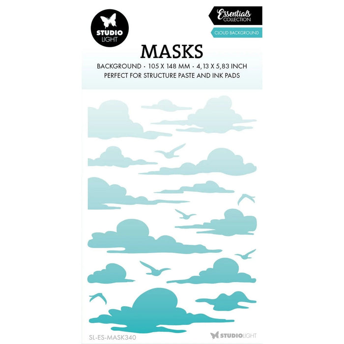 STUDIO LIGHT • ESSENTIALS MASK STENCIL CLOUD BACKGROUND - SL-ES-MASK340