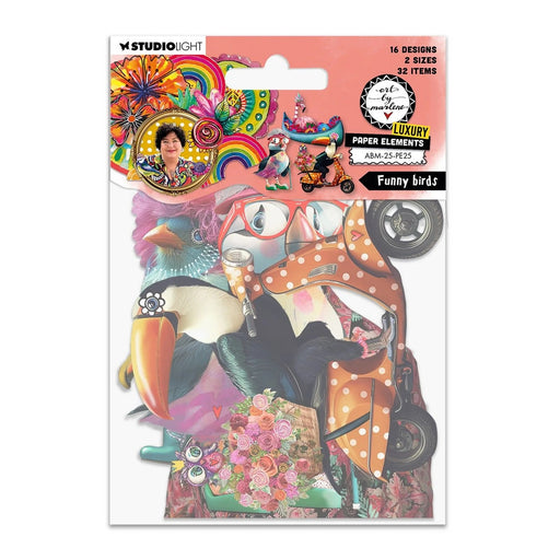 STUDIO LIGHT ART BY MARLENE PAPER ELEMENTS GRAZY BIRDS - ABM-25-PE25