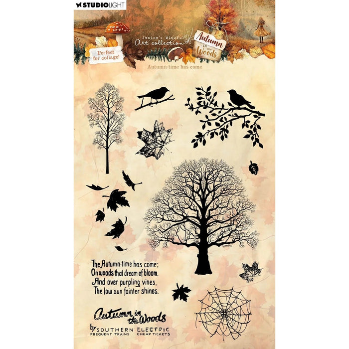 STUDIO LIGHT • JENINE'S MINDFUL ART AUTUMN IN THE WOODS CLEAR STAMPS AUTUMN - JMA-AW-STAMP87