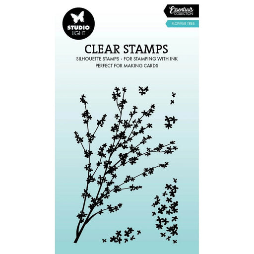 STUDIO LIGHT ESSENTIALS CLEAR STAMP FLOWER TREES - SL-ES-STAMP913