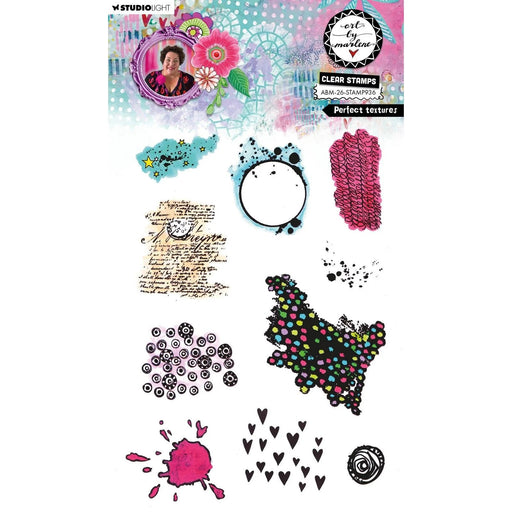 STUDIO LIGHT ART BY MARLENE CLEAR STAMP  PERFECT TEXTURES - ABM-26-STAMP936