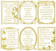 HEARTY CRAFTS STICKERS POEMS & VERSES GOLD - GS652881G