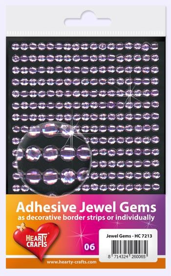 HEARTY CRAFTS ADHESIVE JEWEL GEMS 6 - HC721306