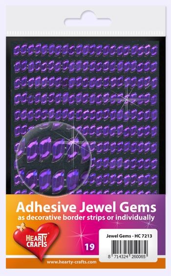 HEARTY CRAFTS ADHESIVE JEWEL GEMS 19 - HC721319