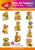 HEARTY CRAFTS EASY 3D TOPPERS GARDEN DESIGNS - HC6390