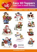 HEARTY CRAFTS EASY 3D TOPPERS SNOWMAN - HC8134