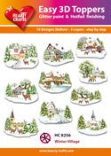 HEARTY CRAFTS EASY 3D TOPPERS WINTER VILLAGES - HC8256