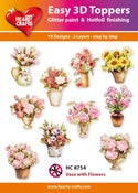 HEARTY CRAFTS EASY 3D TOPPERS VASE AND FLOWERS - HC8754