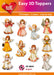 HEARTY CRAFTS EASY 3D TOPPERS ANGELS - HC8836