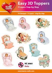 HEARTY CRAFTS EASY 3D TOPPERS BABY - HC8969