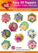 HEARTY CRAFTS EASY 3D TOPPERS FLOWERS OF LIVE AND LOVE - HC9261