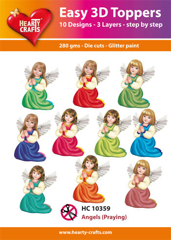 HEARTY CRAFTS EASY 3D TOPPERS ANGELS - HC10359
