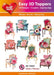 HEARTY CRAFTS EASY 3D TOPPERS CHAIRS FLOWERS - HC10441