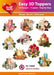 HEARTY CRAFTS EASY 3D TOPPERS ADVENT CANDLES - HC10884