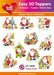 HEARTY CRAFTS EASY 3D TOPPERS HAPPY SANTA - HC10809