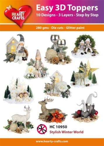 HEARTY CRAFTS EASY 3D TOPPERS STYLISH WINTER WORLD - HC10950