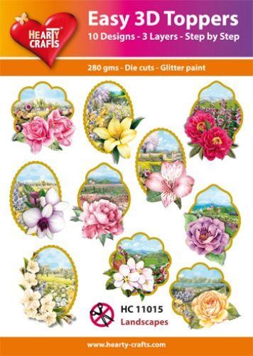 HEARTY CRAFTS EASY 3D TOPPERS LANDSCAPES - HC11015