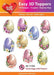 HEARTY CRAFTS EASY 3D TOPPERS EASTER EGGS WITH FLOWERS - HC11782