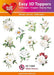 HEARTY CRAFTS EASY 3D TOPPERS WHITE FLOWERS - HC11809