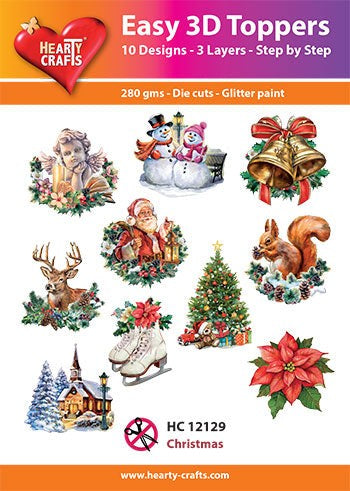 HEARTY CRAFTS EASY 3D CHRISTMAS - HC12129