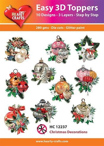 HEARTY CRAFTS EASY 3D CHRISTMAS DECORATIONS - HC12237