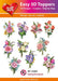 HEARTY CRAFTS EASY 3D TOPPERS SPRING BOUQUETS - HC12363