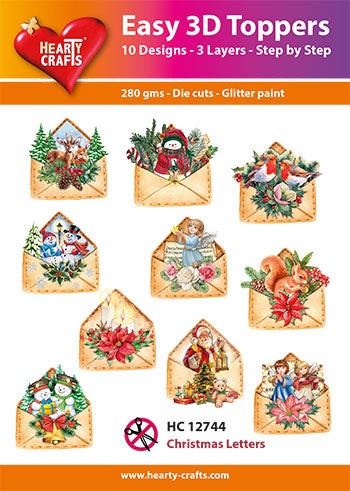 HEARTY CRAFTS EASY 3D CHRISTMAS LETTERS - HC12744