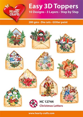 HEARTY CRAFTS EASY 3D CHRISTMAS LETTERS - HC12744