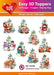 HEARTY CRAFTS EASY 3D CHRISTMAS TREE - HC12745