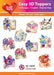 HEARTY CRAFTS EASY 3D TOPPERS FLOWER GREETINGS - HC13070