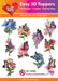 HEARTY CRAFTS EASY 3D TOPPERS FLOWER BUTTERFLIES - HC13020