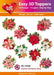 HEARTY CRAFTS EASY 3D TOPPERS FESTIVE CHRISTMAS STARS - HC13354