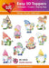 HEARTY CRAFTS EASY 3D TOPPERS GARDEN GNOMES - HC13510
