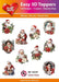 HEARTY CRAFTS EASY 3D TOPPERS SANTA CLAUS - HC13737