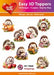 HEARTY CRAFTS EASY 3D TOPPERS HEDGEHOGS - HC13869