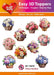 HEARTY CRAFTS EASY 3D TOPPERS FLOWER BASKETS - HC13978