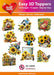 HEARTY CRAFTS EASY 3D TOPPERS SUNFLOWERS- HC14354