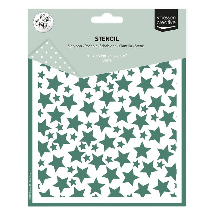 VAESSEN CREATIVE • STENCIL STARS 5.9X5.9IN - CAR0113