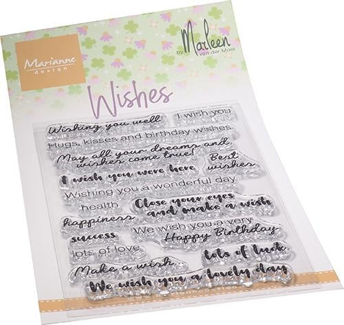 WISHES BY MARLEEN CLEAR STAMP SET - CS1079