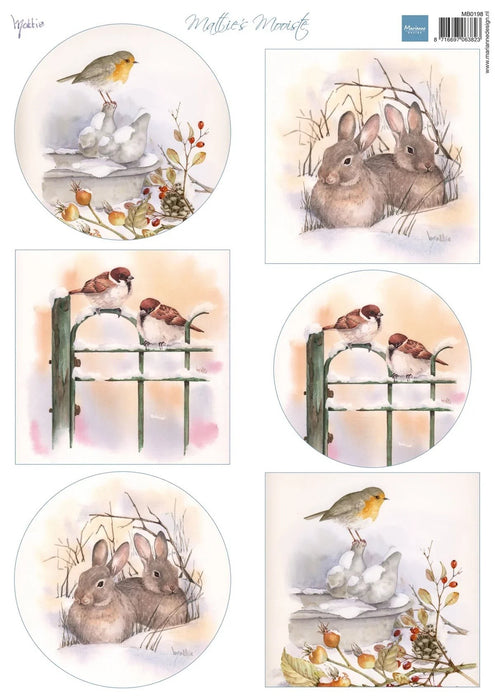 MARIANNE DESIGN A4 CUTTING SHEET - MATTIE'S MOOISTE - RABBIT - MB0198