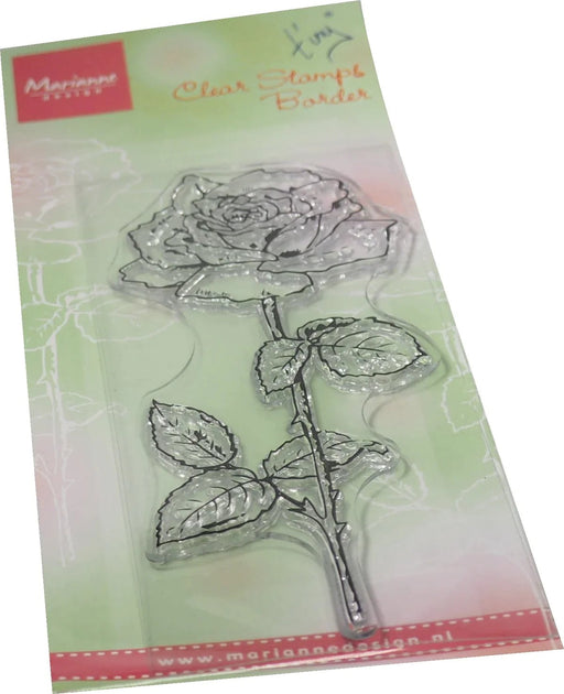MARIANNE DESIGN CLEAR STAMP - TINY'S BORDERS - ROSE - TC0906