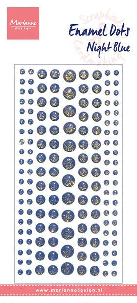 MARIANNE DESIGN ENAMEL DOTS - NIGHT BLUE GLITTER - PL4525