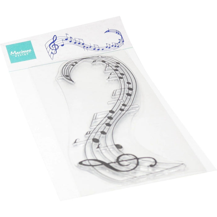 MARIANNE DESIGN • CLEAR STAMPS MUSIC SWIRL- CS1174