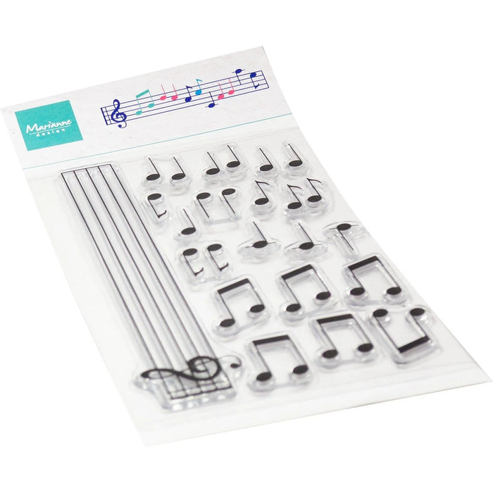 MARIANNE DESIGN • CLEAR STAMPS MUSICAL NOTES- CS1175